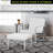 Faux Leather Armchair with Ottoman-1628494883