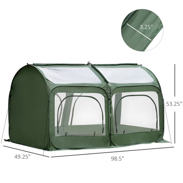 VEVOR Pond Cover Dome, Garden Pond Net, 1/2 Inch Mesh Dome Pond Net Covers  With