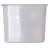 Carlisle Food Service Products StorPlus 1.5 Gallons Square Plastic Food Storage Container
