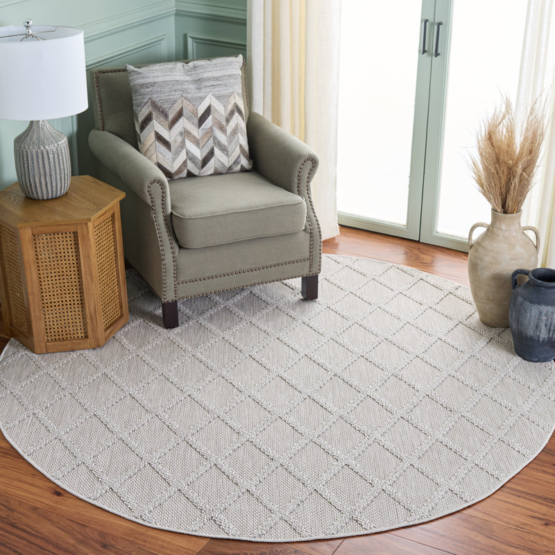 Tapis géométrique haute performance Highland 950, Rond 6 pi 7 po