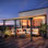 Pergola d'extérieur en aluminium avec toit incliné incliné