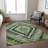 Machine Washable Indoor/Outdoor Xhevrie Aloe Rug-1899473263