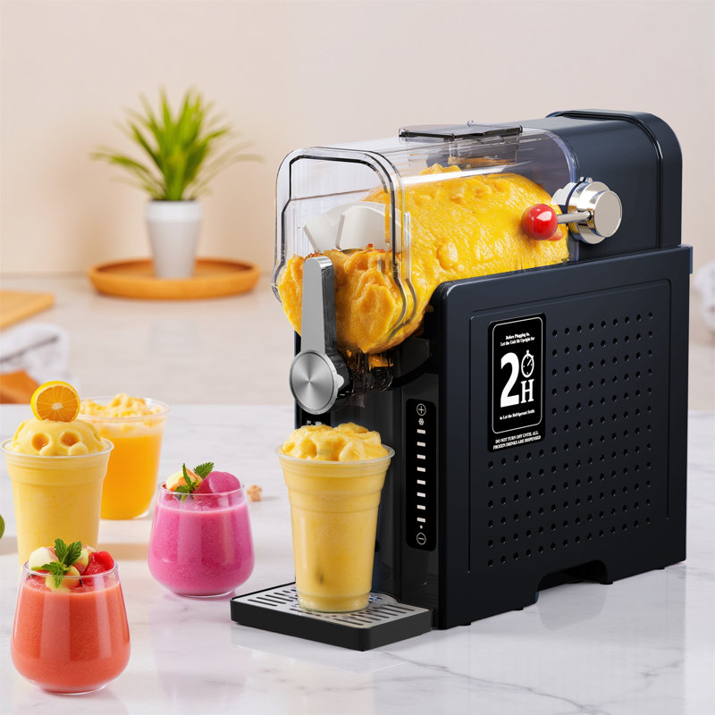 Slushie Machine, 15-Minute Slushy Machine(Fastest Results) For Home, Frozen Drink And Slushie Maker With 6 Preset Programs, 12-hours long-lasting cooling