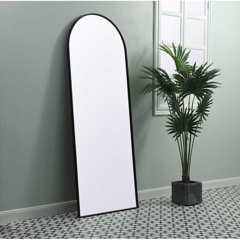 Miroir mural Sabine, Noir, 74 po x 28 po