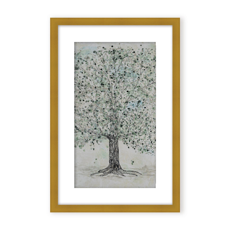 Nature Inspired "Lush Renewal" Canvas Wall Art By , 40" H x 30" W, Beige, Framed Print
