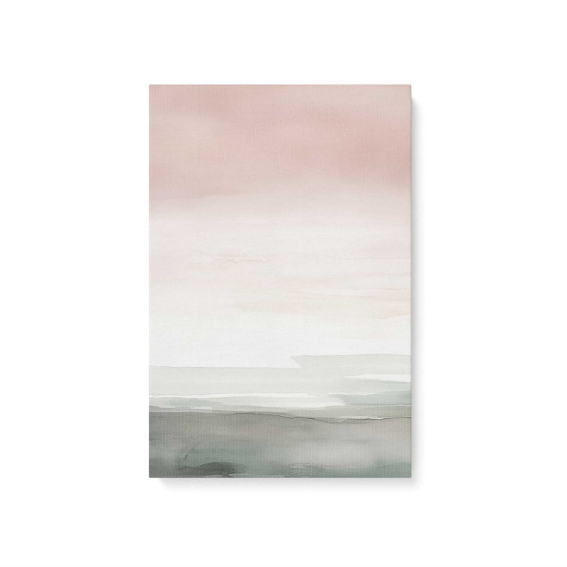 «Peach Tranquility I», reproduction sur toile, Toile tendue, H 30 po x l 20 po x P 1,25 po