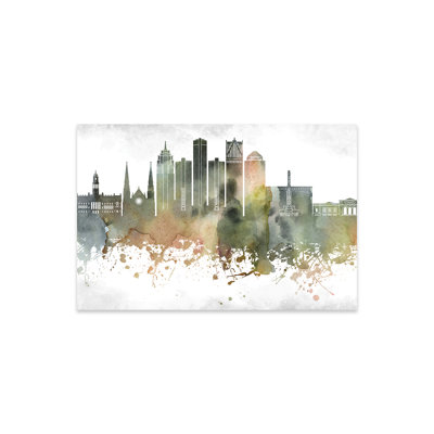Detroit Skyline Print On Acrylic Glass