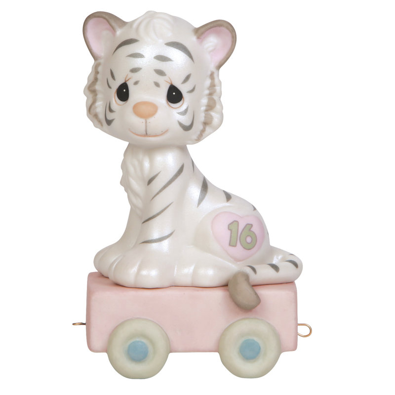Figurine Precious Moments Birthday Train White Tiger 16 4,33 pouces