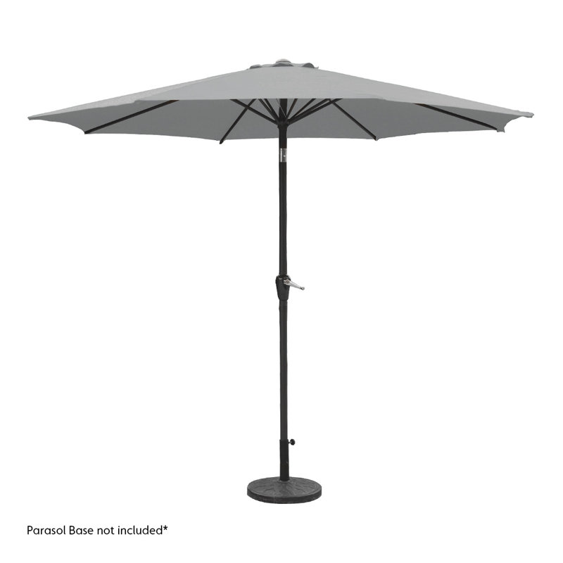 Wymore 250cm Market Parasol, Gray