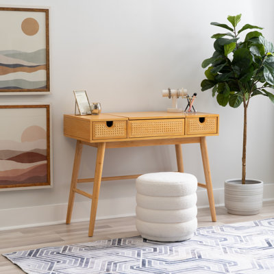 Chanyce Natural Wood Vanity by Wade Logan
