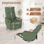 Fauteuil inclinable manuel pivotant avec rotation à 360 ° et coussin rembourré-1987537112