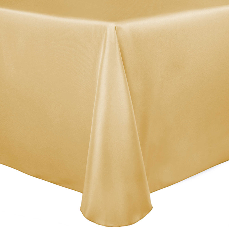 Ultimate Textile Oval Tablecloth, 104" x 70", 2, Wheat