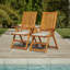 Zayan 4 - Person Wood Patio Dining Set with Oval Table-1193347310