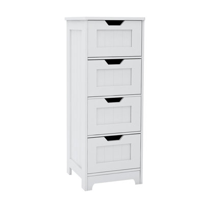 Freestanding Storage Cabinet With 4 Drawers, Suitable For Bathroom, Living Room, Kitchen
