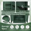 Meuble-lavabo double autoportant de 60 po de largeur avec charnières à fermeture douce, tablettes réglables et tiroirs-121082384-121082381