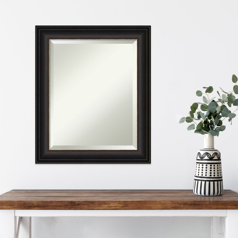 Flat Wall Mirror, Bronze, 24.5" x 20.5"
