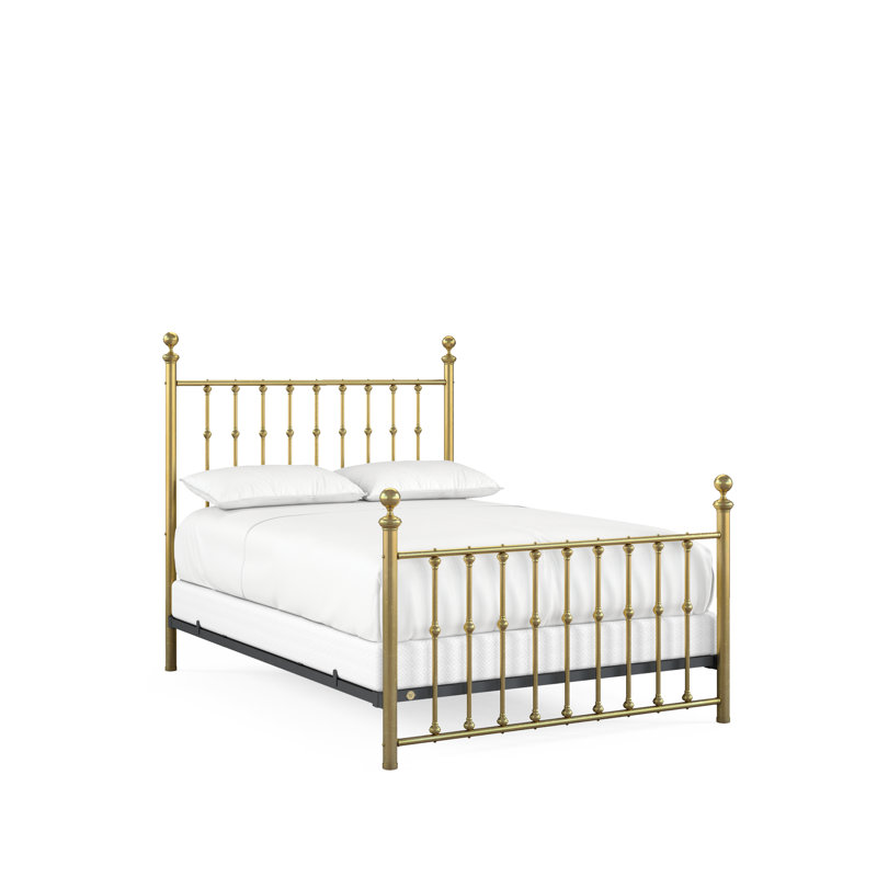 104 Palisade Bed | Complete Standard, Queen, Natural Brass