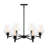 Dolena 6 - Light Steel Dimmable Shaded / Spider Chandelier-1429660049