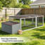 Weatherproof Wooden Chicken Coop with 20.93 Sq Ft Outdoor Run, Asphalt Roof, Nesting Box and Secure Locking Design for Backyard Poultry