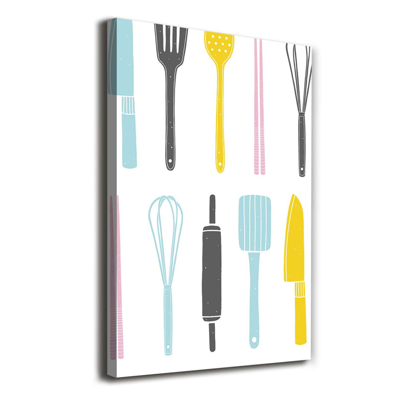 Kitchen Tools - Wrapped Canvas Print