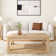 Modern Rounded Rectangular Coffee Table With Shelf