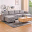 Canapé modulaire convertible modulaire avec siège de rangement, conception en U pour sièges multiples, chaise réversible pour agencement flexible-43193413
