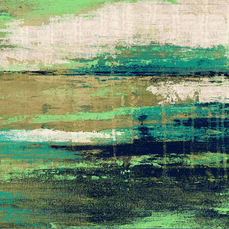 Abstract Blue - Wrapped Canvas Painting, 12" H x 12" W  