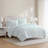 Martha Stewart Copper Vines Cotton Reversible Blue Duvet Cover Set-124987431