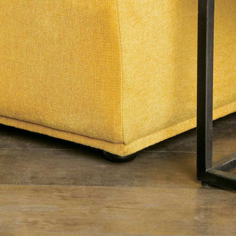 Canapé modulaire 2 pièces Aukeem, Polyester jaune