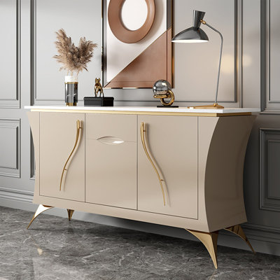Luxury-Style Granite Wall-Mounted Entry Cabinet