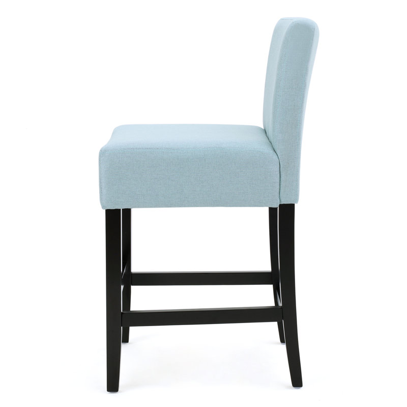 Ingleside Upholstered Counter Stool, Light Blue, Counter Stool (26" Seat Height)