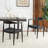 Solid Wood Arm Chair in Black