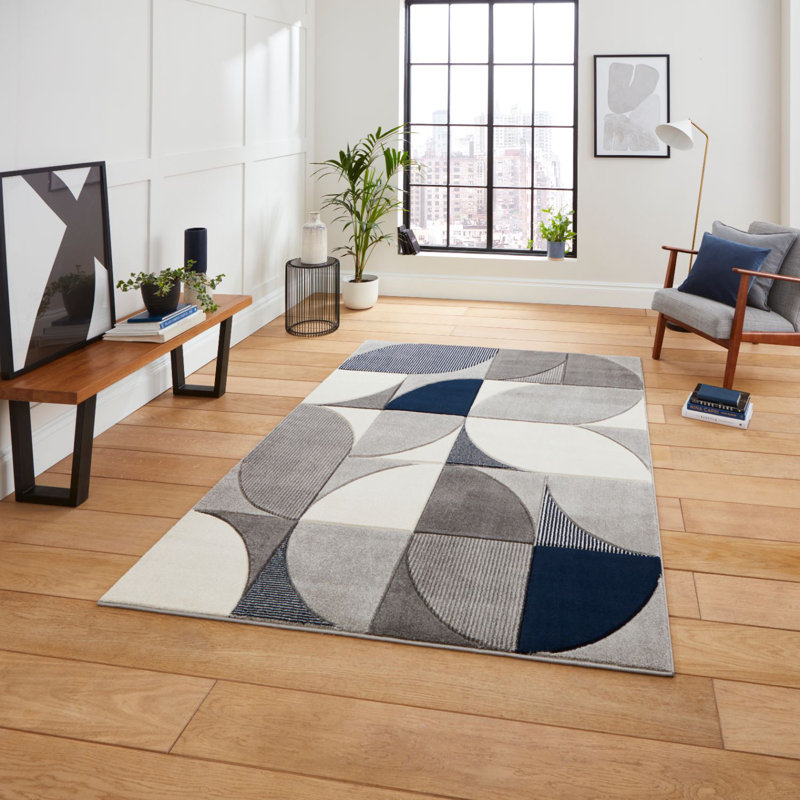Matrix area rug Machine Woven Rectangle Grey, Rectangle 120 x 170cm