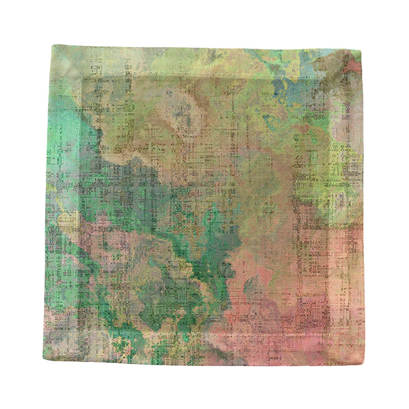 Watercolor Darling Cotton Sateen Cocktail Napkins