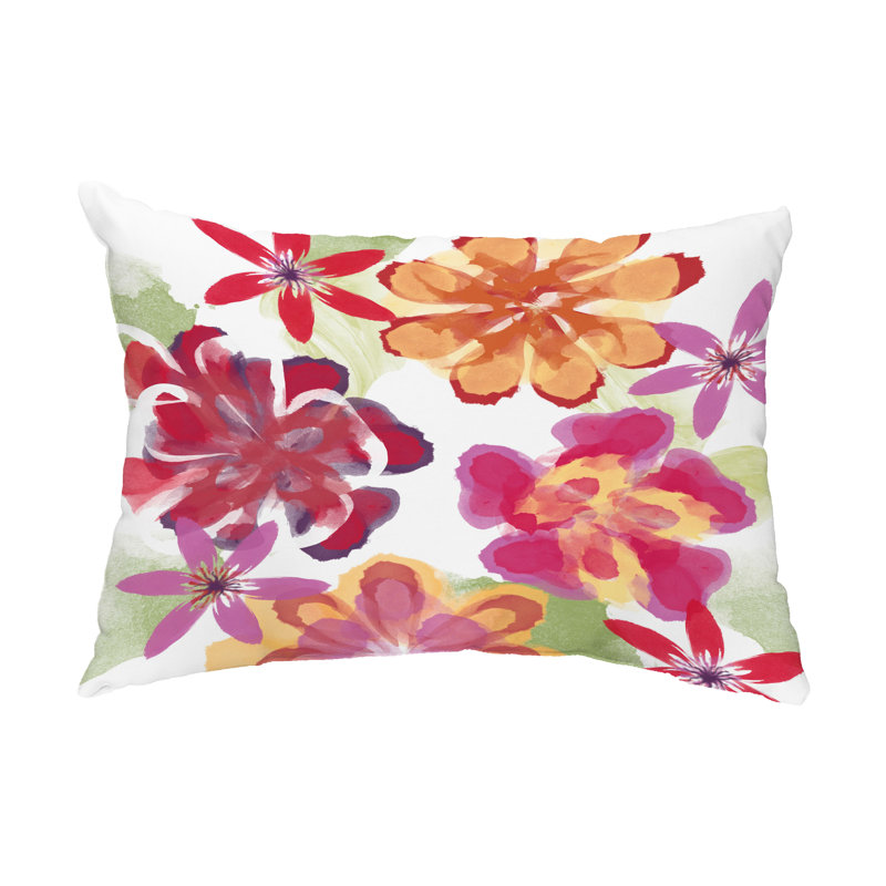 Housse et insert de coussin rectangulaire Ani, Rouge
