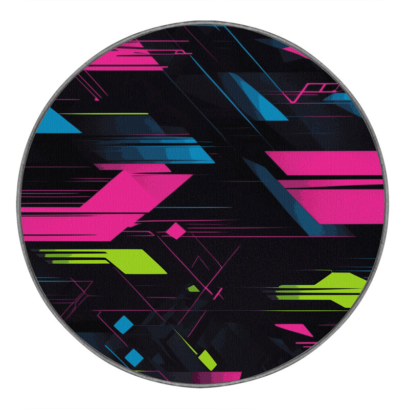 Electric Fusion Rug, Round 5'