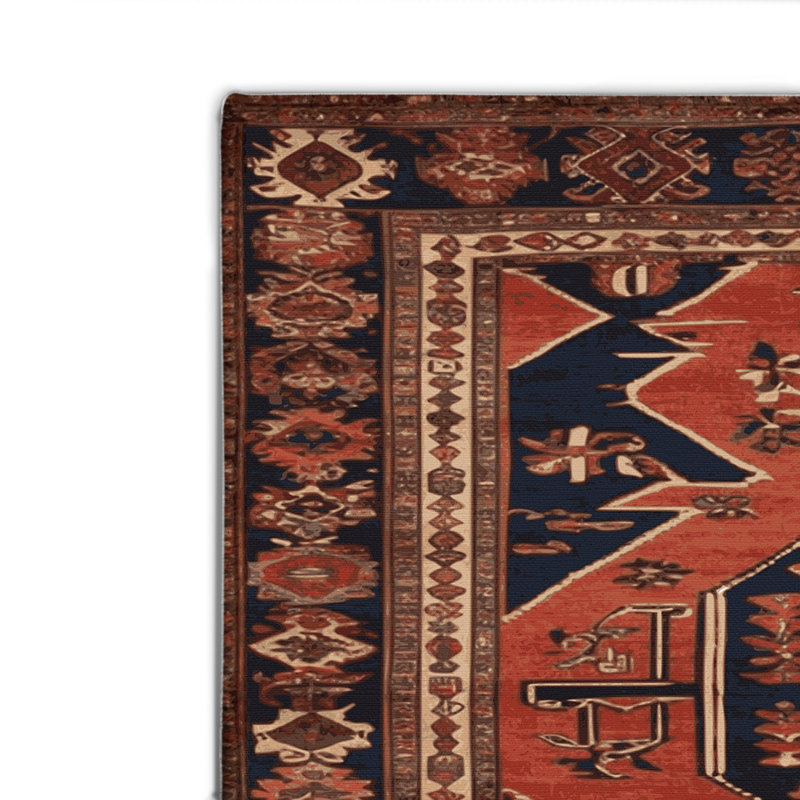 Tapis d'intérieur et d'extérieur brun Persian, Rectangulaire 2 pi x 3 pi