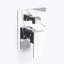 Devon 2 Way Pressure Balance Shower Mixer - Wall Mount - 5" Brass/Matt Black-776267038