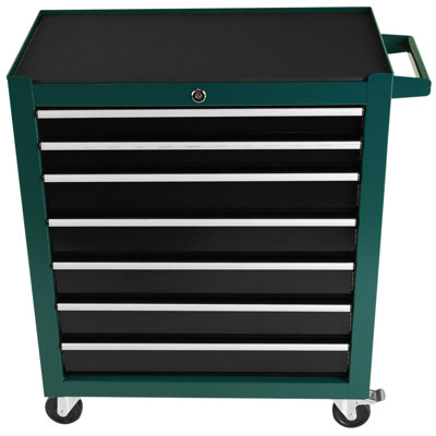 7-Drawer Rolling Tool Cart, Rolling Tool Box On Wheels, Lockable Home Repair Tool Storage Organizer, Tool Chest Cabinet For Mechanic, Garage