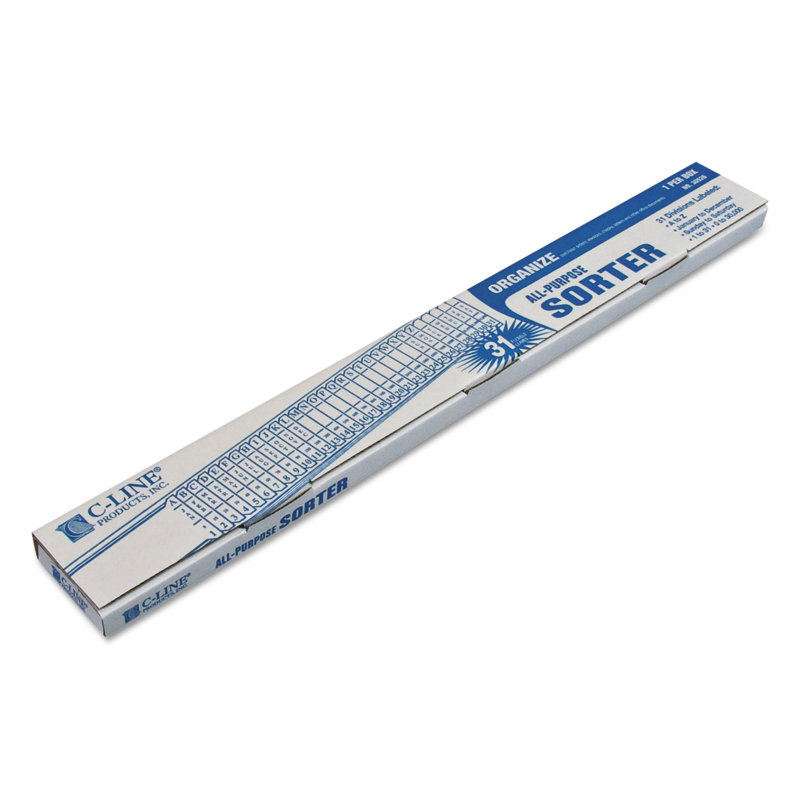 C-Line® Plastic Indexed Sorter PVC / Vinyl Indexed Sorters