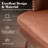 Swivel 31.9'' Faux Leather Bar Stool with Solid Wood Legs, Brown-186223925-200367122