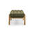 Julianna Green Textured Fabric Bench-1893246534