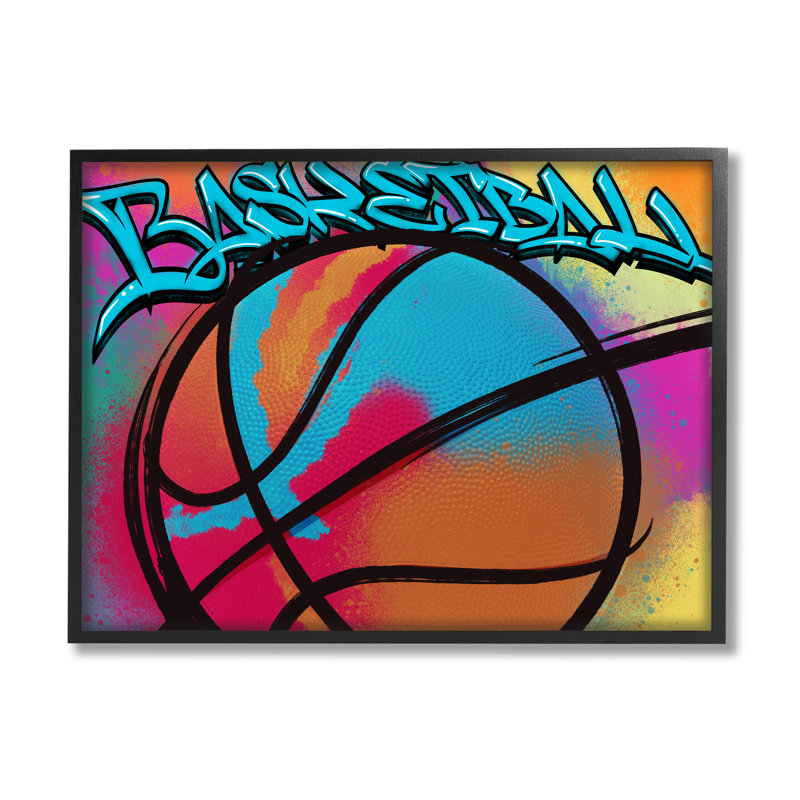 «Urban Sports Basketball», estampe numérique encadrée par Marcus Prime, Giclée encadrée noir minuit