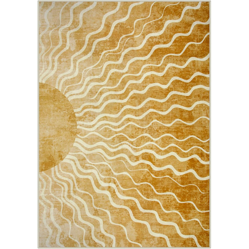 Water-Washable Printed Area Rug