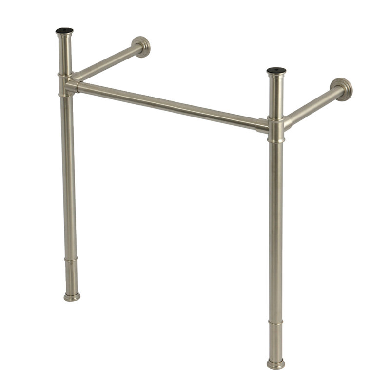 Pieds de lavabo console en acier inoxydable Kingston Brass VPB36286, Nickel brossé
