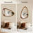 Asymmetrical Wood Framed Accent Wall Mirror-1416182758-1416182759