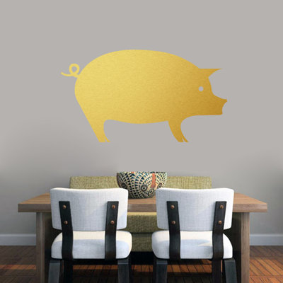 Décalcomanie murale porc