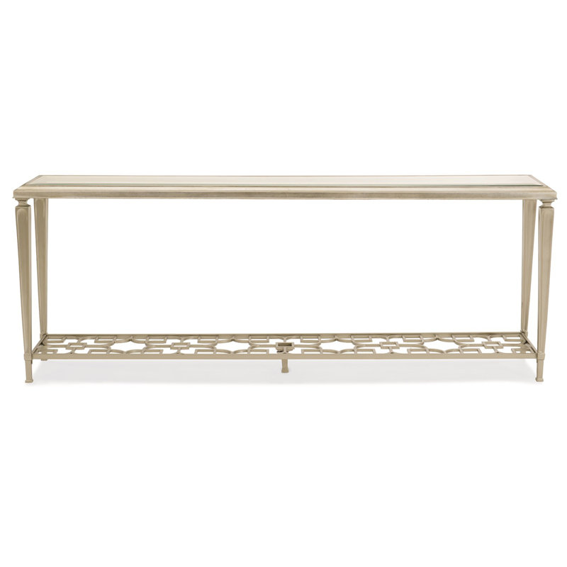Caracole Classic 77'' W Glass Console Table