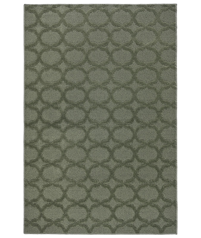 Tapis touffeté à motif géométrique sauge Togut, Rectangulaire 3 pi x 5 pi
