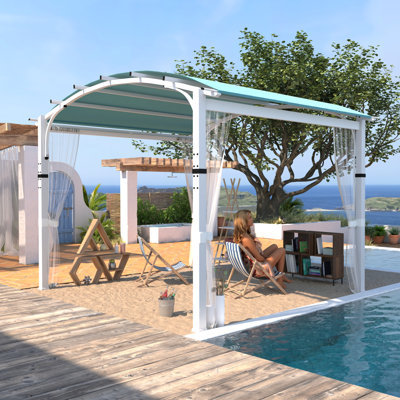 Pergola en métal avec auvent